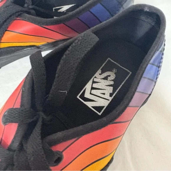 Vans Unisex Black Sneakers with Vibrant Accents - Picture 6 of 7